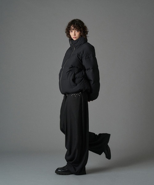 ONCILY（オンシェリー）の「CHECKED PADDING STAND-NECK BLOUSON / チェック中綿スタンドネックブルゾン（ブルゾン・メンズ・ブラック/ネイビー/ダークブラウン・SMALL/MEDIUM/LARGE）」の12枚目の写真