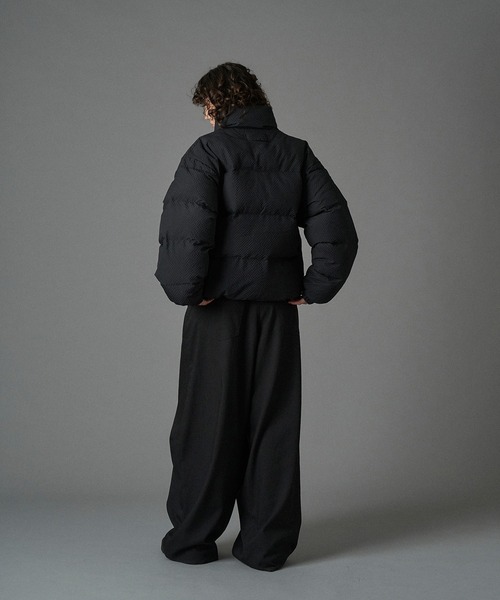 ONCILY（オンシェリー）の「CHECKED PADDING STAND-NECK BLOUSON / チェック中綿スタンドネックブルゾン（ブルゾン・メンズ・ブラック/ネイビー/ダークブラウン・SMALL/MEDIUM/LARGE）」の13枚目の写真