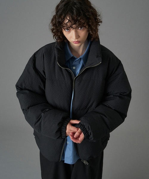 CHECKED PADDING STAND-NECK BLOUSON / チェック中綿スタンド