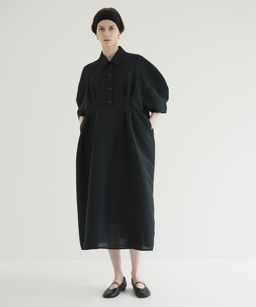 【CLANE クラネ】FORM SLEEVE ONEPIECE クラネ CLANE FORM SLEEVE ONEPIECE （NAVY） -ファッション通販