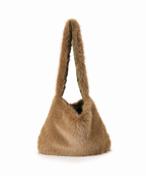 Oriens JOURNAL STANDARD(オリエンス ジャーナルスタンダード)の「ファーショルダーバッグ(ショルダーバッグ・レディース・ブラウン・FREE)」の8枚目の写真