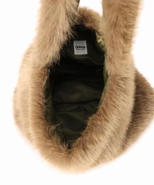 Oriens JOURNAL STANDARD(オリエンス ジャーナルスタンダード)の「ファーショルダーバッグ(ショルダーバッグ・レディース・ブラウン・FREE)」の7枚目の写真