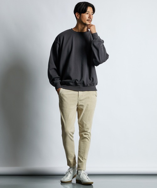 LANVIN en Bleu(ランバンオンブルー)の「14オンス ヘビーウェイト "JL" バックプリント スウェット(Tシャツ/カットソー・メンズ・ブラック/チャコールグレー・52/50/46/48)」の6枚目の写真