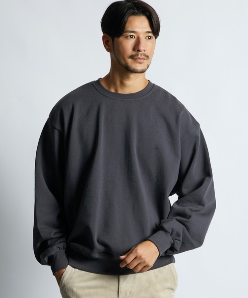 LANVIN en Bleu(ランバンオンブルー)の「14オンス ヘビーウェイト "JL" バックプリント スウェット(Tシャツ/カットソー・メンズ・ブラック/チャコールグレー・52/50/46/48)」の7枚目の写真