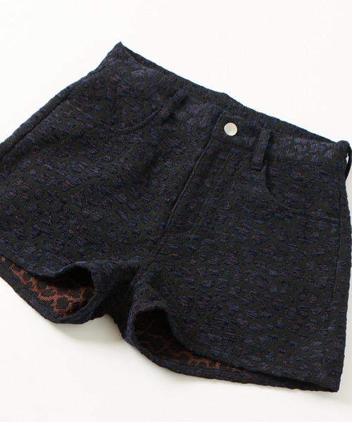 WHO'S WHO gallery(フーズフーギャラリー)の「レオパードジャガードショーツ(その他パンツ・レディース・ブラウン/ブラック・FREE)」の2枚目の写真