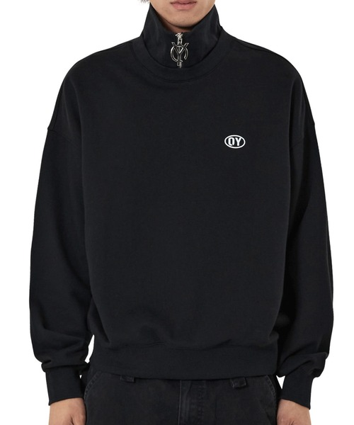 OY(オーワイ)の「『OY/オーワイ』LOGO ZIPPER SWEATSHIRT/ロゴ ジッパー スウェットシャツ(スウェット・レディース・ホワイト/ブラック・FREE)」の3枚目の写真