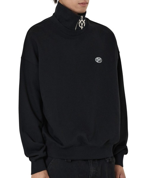 OY(オーワイ)の「『OY/オーワイ』LOGO ZIPPER SWEATSHIRT/ロゴ ジッパー スウェットシャツ(スウェット・レディース・ホワイト/ブラック・FREE)」の4枚目の写真