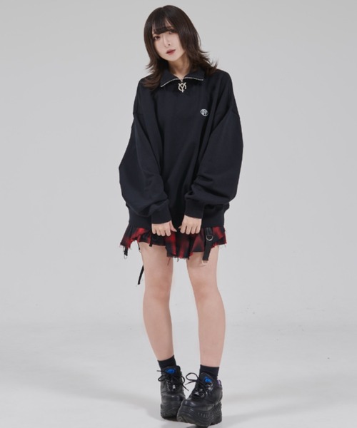 OY（オーワイ）の「『OY/オーワイ』LOGO ZIPPER SWEATSHIRT/ロゴ ジッパー スウェットシャツ（スウェット・メンズ・ホワイト/ブラック・FREE）」の19枚目の写真