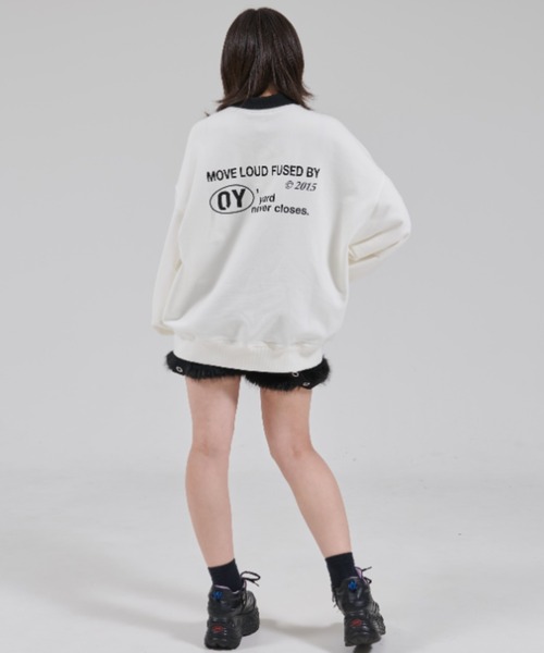 OY/オーワイ』LOGO ZIPPER SWEATSHIRT/ロゴ ジッパー スウェットシャツ