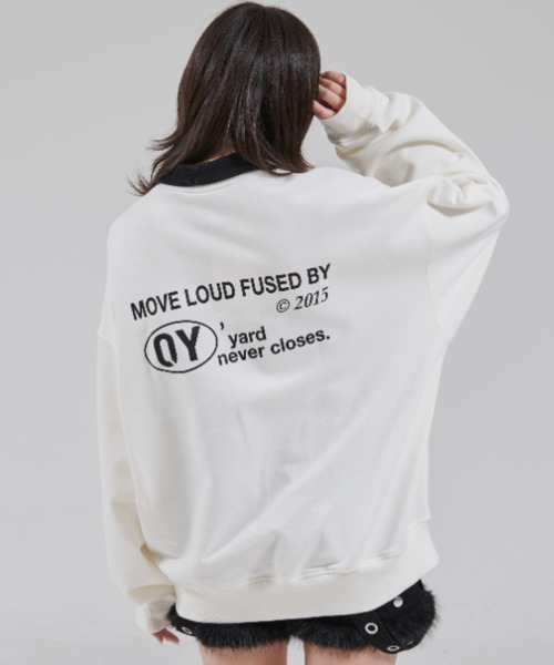 OY セットアップ ホワイト OY/オーワイ』LOGO ZIPPER SWEATSHIRT/ロゴ ジッパー スウェットシャツ
