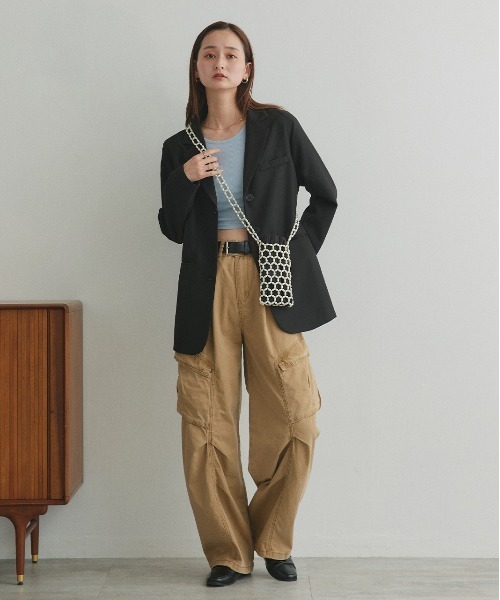 ad thie（アドティエ）の「ビーズ ミニショルダーバッグ（ショルダーバッグ・レディース・シルバー/ブラック/ホワイト・FREE）」の4枚目の写真