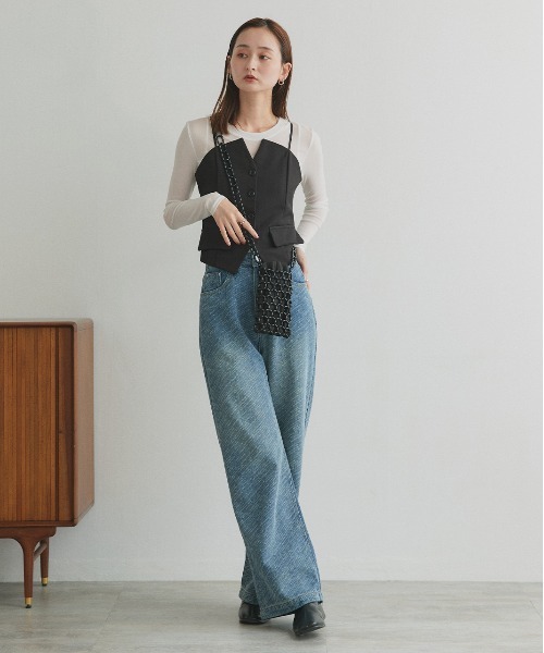 ad thie（アドティエ）の「ビーズ ミニショルダーバッグ（ショルダーバッグ・レディース・シルバー/ブラック/ホワイト・FREE）」の9枚目の写真