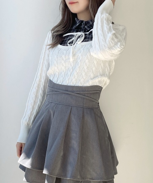 Katie ルーズニット UNTITLED ニット セーター 「8色展開/体型カバー」魅せる