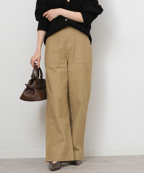 JOURNAL STANDARD relume（ジャーナルスタンダード　レリューム）の「《追加23》ワイドベイカーパンツ（カーゴパンツ・レディース・ホワイト/ベージュ/カーキ・38/34/36）」の10枚目の写真
