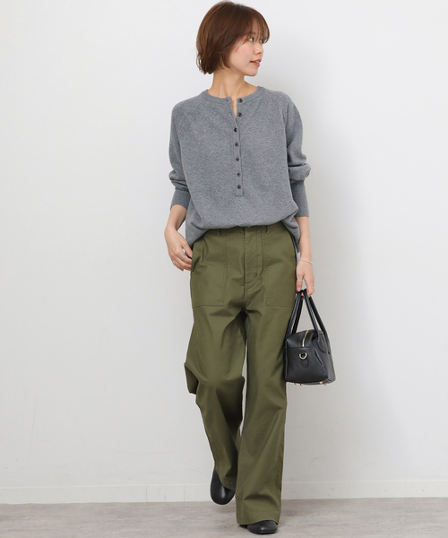 JOURNAL STANDARD relume（ジャーナルスタンダード　レリューム）の「《追加23》ワイドベイカーパンツ（カーゴパンツ・レディース・ホワイト/ベージュ/カーキ・38/34/36）」の7枚目の写真
