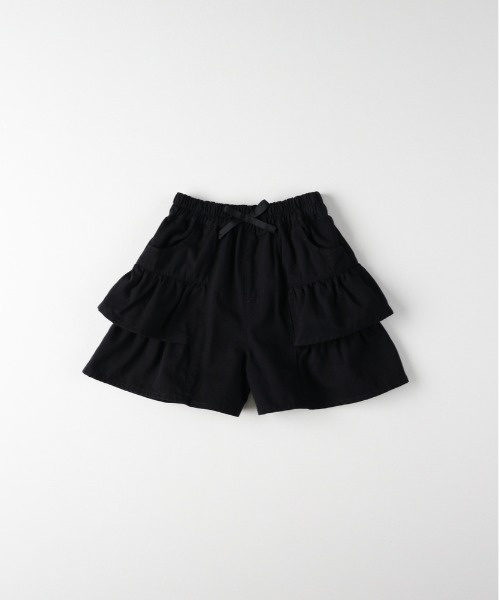 MPS(エムピーエス)の「【MPS】フリルキュロットパンツ(その他パンツ・キッズ・ベージュ/ブラック・130/140/110/120)」の2枚目の写真