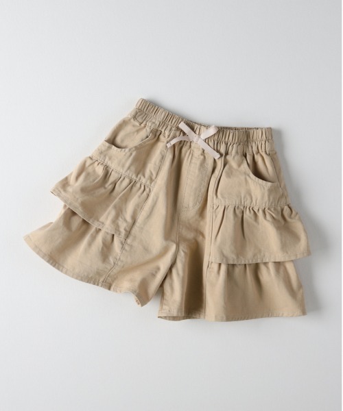 MPS(エムピーエス)の「【MPS】フリルキュロットパンツ(その他パンツ・キッズ・ベージュ/ブラック・130/140/110/120)」の8枚目の写真