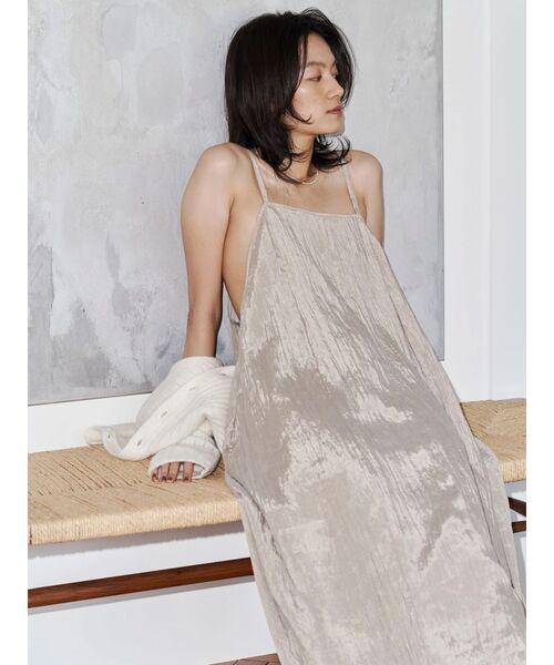 Htage（テージ）の「【Htage】フィブツイルキャミワンピース（ワンピース・レディース・アイボリー/ブラック・FREE）」の21枚目の写真