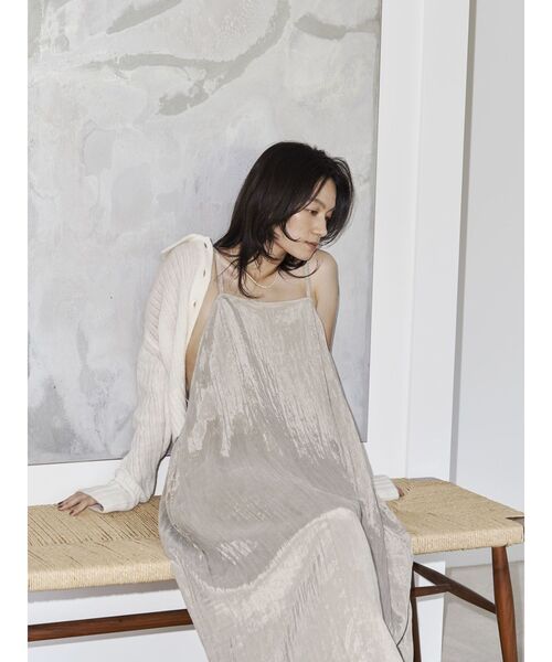 Htage（テージ）の「【Htage】フィブツイルキャミワンピース（ワンピース・レディース・アイボリー/ブラック・FREE）」の22枚目の写真