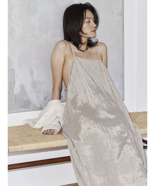 Htage（テージ）の「【Htage】フィブツイルキャミワンピース（ワンピース・レディース・アイボリー/ブラック・FREE）」の12枚目の写真