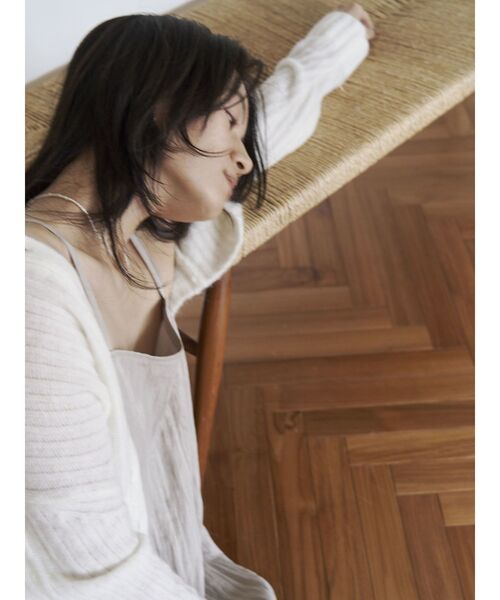 Htage（テージ）の「【Htage】フィブツイルキャミワンピース（ワンピース・レディース・アイボリー/ブラック・FREE）」の14枚目の写真