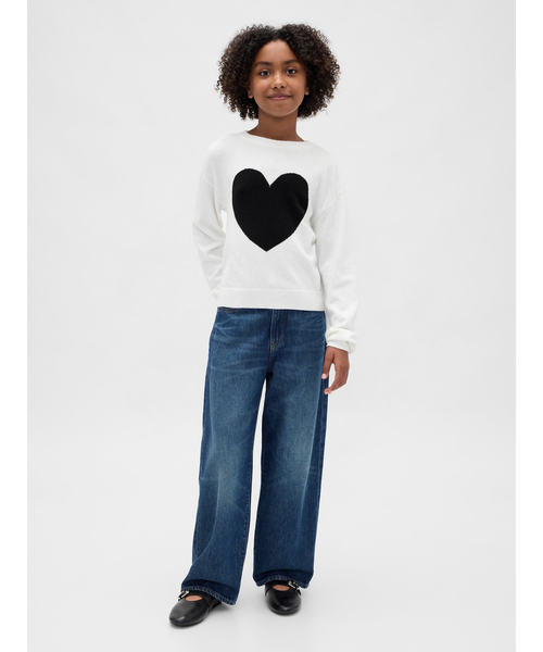 GAP(ギャップ)の「CashSoft カシミヤタッチ クルーネックセーター(キッズ)(ニット/セーター・キッズ・ホワイト・160cm/150cm/140cm/130cm/120cm/110cm)」の4枚目の写真
