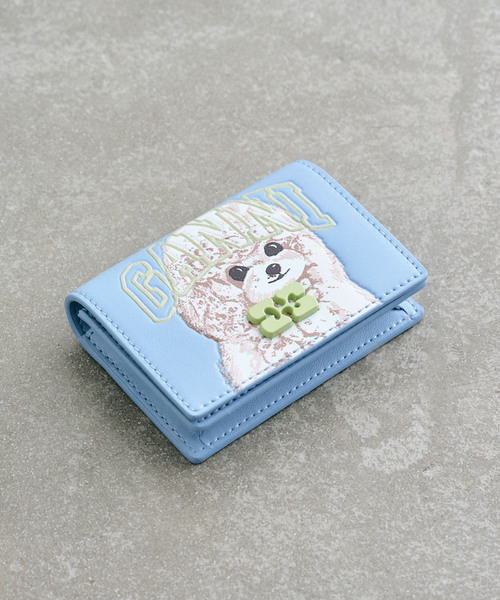 GANNI/ガニー Ganni Bou Card Holder With Flap An（カードケース）｜U