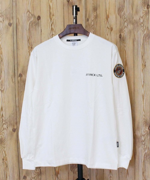 AVIREX(アヴィレックス)の「CAMP LEJEUNE PATCHED L/S T-SHIRT(Tシャツ/カットソー・メンズ・ホワイト/ブラック/ブルーグレー・M/L/XL/XXL)」の20枚目の写真