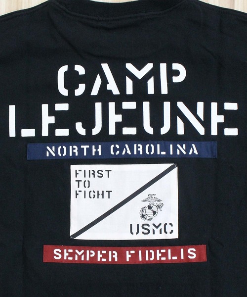 AVIREX(アヴィレックス)の「CAMP LEJEUNE PATCHED L/S T-SHIRT(Tシャツ/カットソー・メンズ・ホワイト/ブラック/ブルーグレー・M/L/XL/XXL)」の15枚目の写真