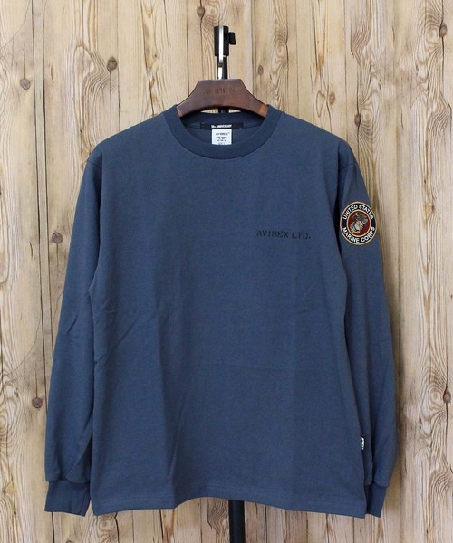AVIREX(アヴィレックス)の「CAMP LEJEUNE PATCHED L/S T-SHIRT(Tシャツ/カットソー・メンズ・ホワイト/ブラック/ブルーグレー・M/L/XL/XXL)」の16枚目の写真