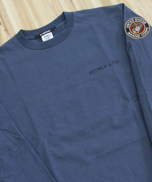 AVIREX(アヴィレックス)の「CAMP LEJEUNE PATCHED L/S T-SHIRT(Tシャツ/カットソー・メンズ・ホワイト/ブラック/ブルーグレー・M/L/XL/XXL)」の18枚目の写真