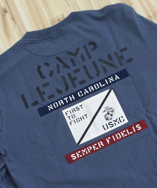 AVIREX(アヴィレックス)の「CAMP LEJEUNE PATCHED L/S T-SHIRT(Tシャツ/カットソー・メンズ・ホワイト/ブラック/ブルーグレー・M/L/XL/XXL)」の19枚目の写真