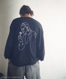 ADAMPATEK/Frankenstein flower stitch long sleeve/フランケンシュタイン刺繍コラボロンT