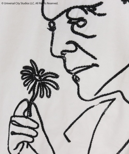 ADAM PATEK(アダムパテック)の「ADAMPATEK/Frankenstein flower stitch long sleeve/フランケンシュタイン刺繍コラボロンT(Tシャツ/カットソー・メンズ・ホワイト/ブラック・1/2)」の19枚目の写真