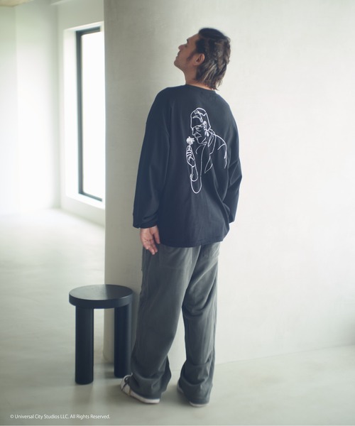 ADAM PATEK(アダムパテック)の「ADAMPATEK/Frankenstein flower stitch long sleeve/フランケンシュタイン刺繍コラボロンT(Tシャツ/カットソー・メンズ・ホワイト/ブラック・1/2)」の14枚目の写真
