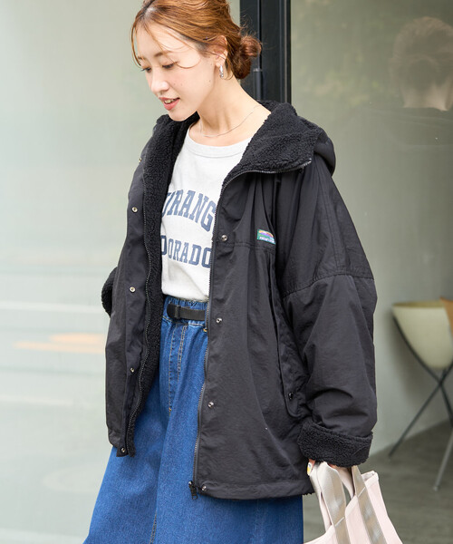 限定展開 FREAK'S STORE OUTDOORS ボア リバーシブル フーディー