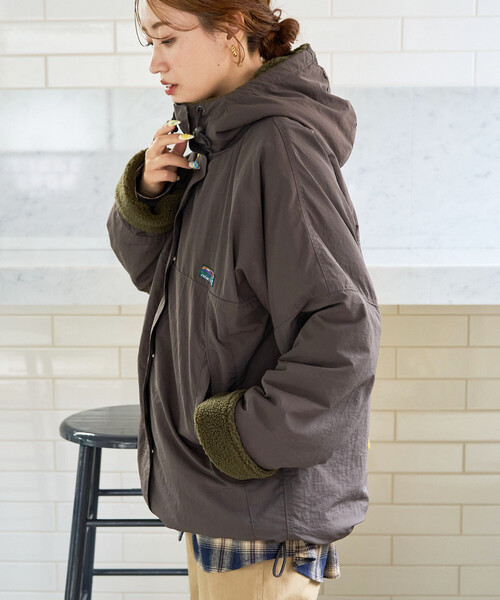 限定展開 FREAK'S STORE OUTDOORS ボア リバーシブル フーディー
