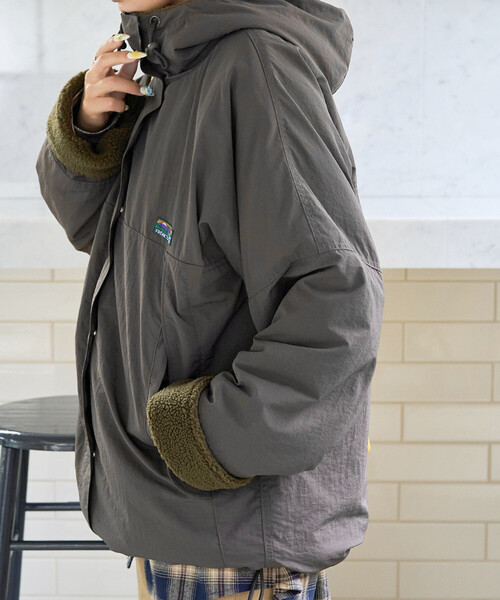 限定展開 FREAK'S STORE OUTDOORS ボア リバーシブル フーディー