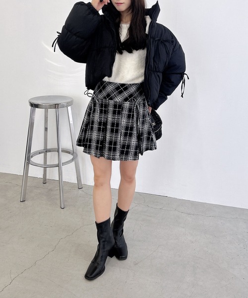 INGNI（イング）の「リボン付エコダウン（その他アウター・レディース・オフホワイト/ブラック/ピンク・M）」の15枚目の写真