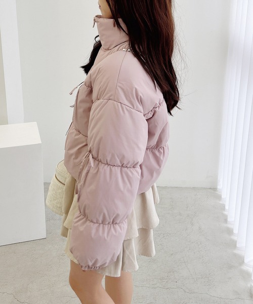 INGNI（イング）の「リボン付エコダウン（その他アウター・レディース・オフホワイト/ブラック/ピンク・M）」の12枚目の写真