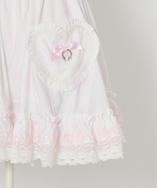 AVENCHUMU（アバンチュウム）の「Skull illustration print heart skirt（スカート・レディース・ピンク/ホワイト/ブラック・FREE/XS）」の21枚目の写真