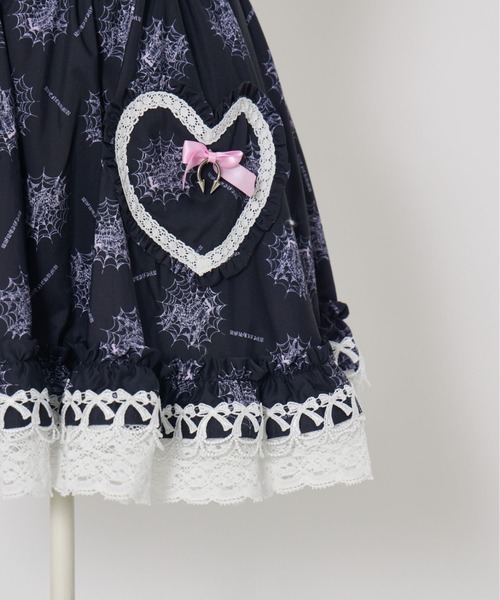 Skull illustration print heart skirt（スカート）｜AVENCHUMU