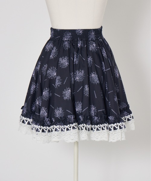 スカート skull illustration print heart skirt Skull illustration print heart skirt（スカート）｜AVENCHUMU