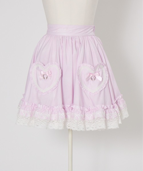 AVENCHUMU（アバンチュウム）の「Skull illustration print heart skirt（スカート・レディース・ピンク/ホワイト/ブラック・FREE/XS）」の18枚目の写真