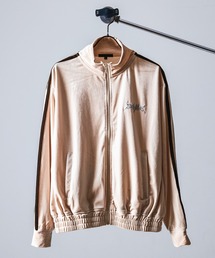 Revo.（レボ）の「［セットアップ対応］ワンポイント Y2K ロゴ刺繍 サイドラインテープ ベロア トラックジャケット（ジャージ）【UNISEX】（ジャージ）」