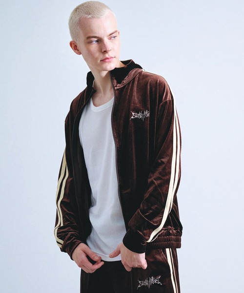 00s NIKE ベロア ジャージ セットアップ 上下 y2k ブラウン 希少】 Y2K 00s Nike ナイキ ベロア トラックジャケット ジャージ ス