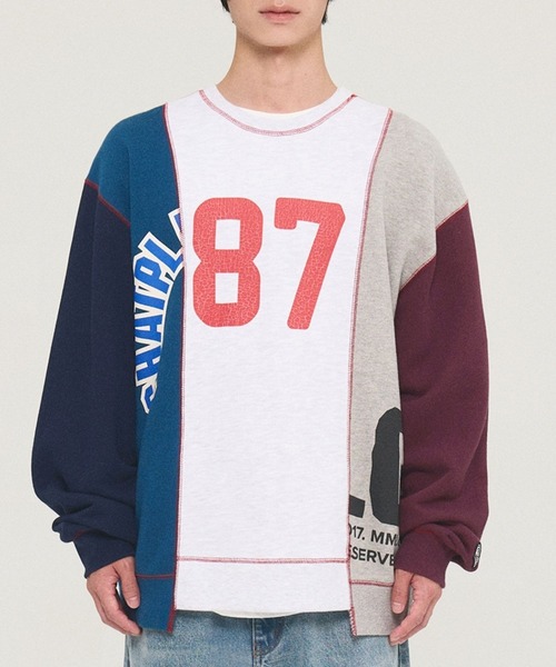 87mm(87mm)の「【UNISEX】Mmlg/REWORK87プルオーバー(スウェット・レディース・その他1・SMALL/MEDIUM/LARGE)」の1枚目の写真