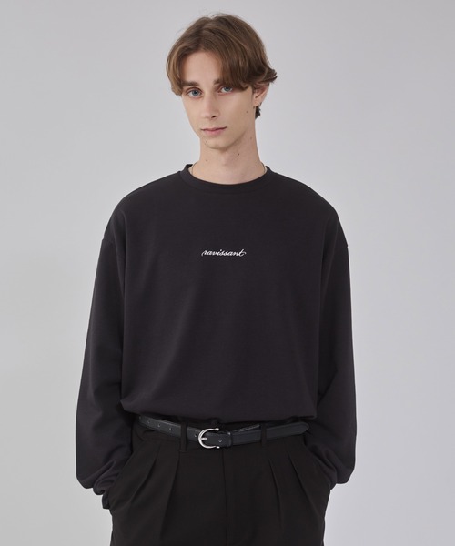 BROWNY（ブラウニー）の「BROWNY/【25年秋冬新作】AIRFUNCTIONシンプルロゴロンT（Tシャツ/カットソー・メンズ・ホワイト/ブラック・MEDIUM/LARGE）」の2枚目の写真