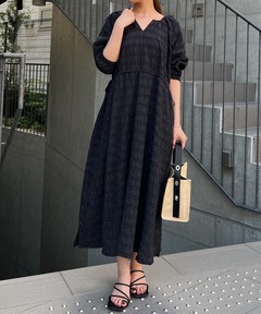 MURRAL/ミューラル】Dahlia shrinking embroidery camisole dress