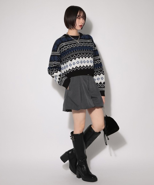 PAGEBOY(ページボーイ)の「バルーンショートパンツ(その他パンツ・レディース・グレー/ブラック・FREE)」の12枚目の写真